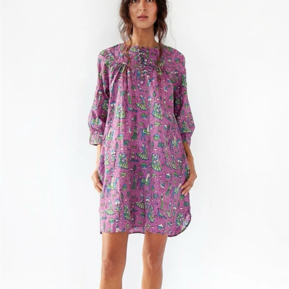 sold elsewhere 
Matta NY Sita Chaat Dress, Violet, Medium NWT